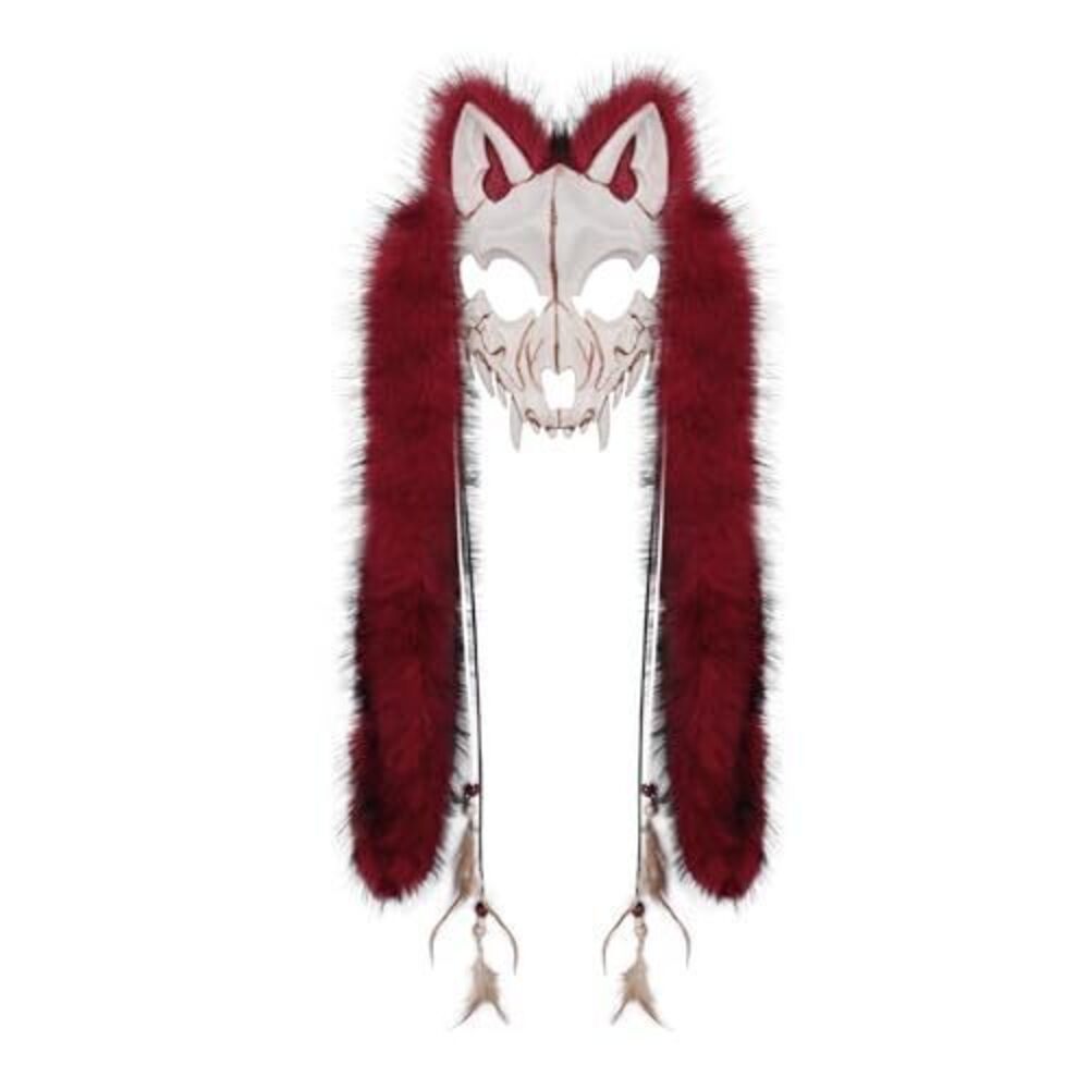 9436 Faux Fur Furry Animal Wolf Fox Face Mask Werewolf Costume Cosplay